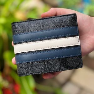 ⚡️SALE⚡️NWT Coach men compact ID wallet